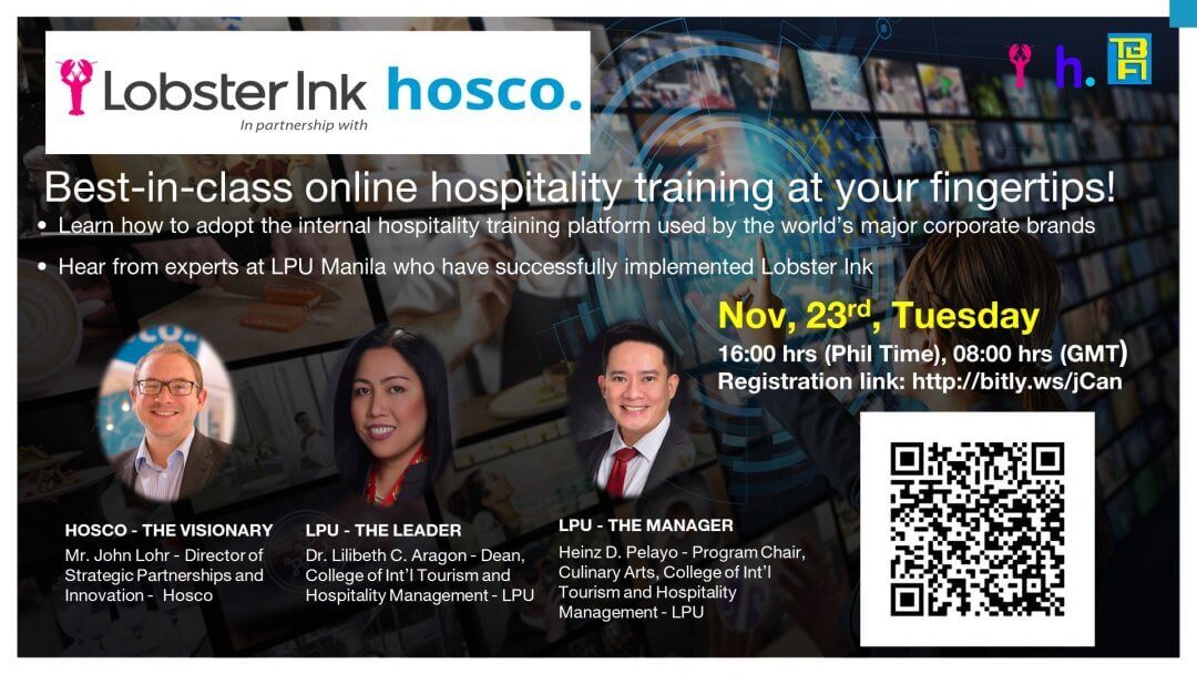 Lobster Ink Hosco - Best-in-class online hospitality training at your fingertips! (November 23, 2021)